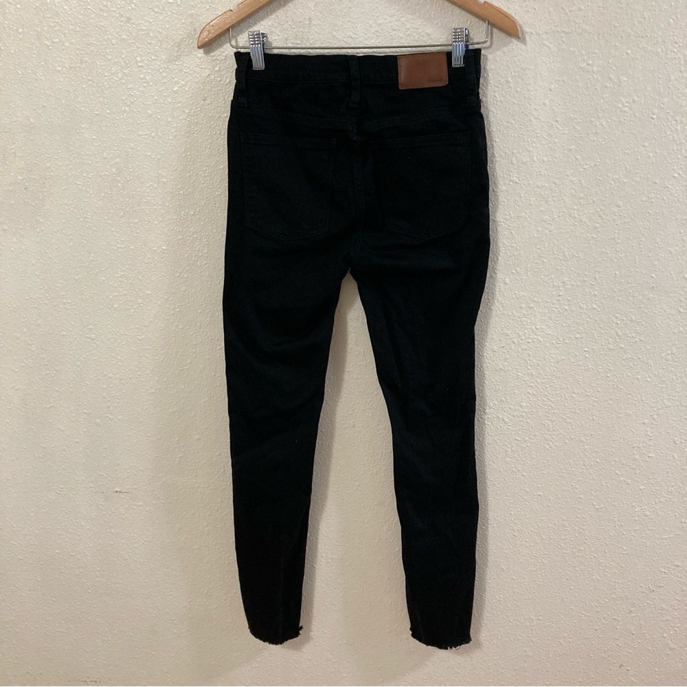 Madewell Women’s 9”High-Rise Skinny Black Jeans Jeans Sleek Stretch Fit 26 - Picture 2 of 14